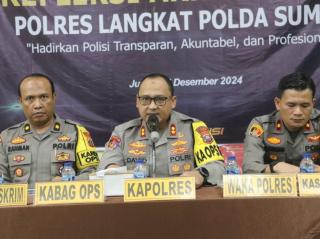 Polres Langkat Refleksi Akhir Tahun 2024: Transparansi dan Dedikasi untuk Kabupaten Langkat Aman dan Kondusif